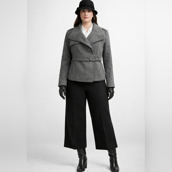 Millard Fillmore Gray wool Jacket coat grey - Picture 8 of 8